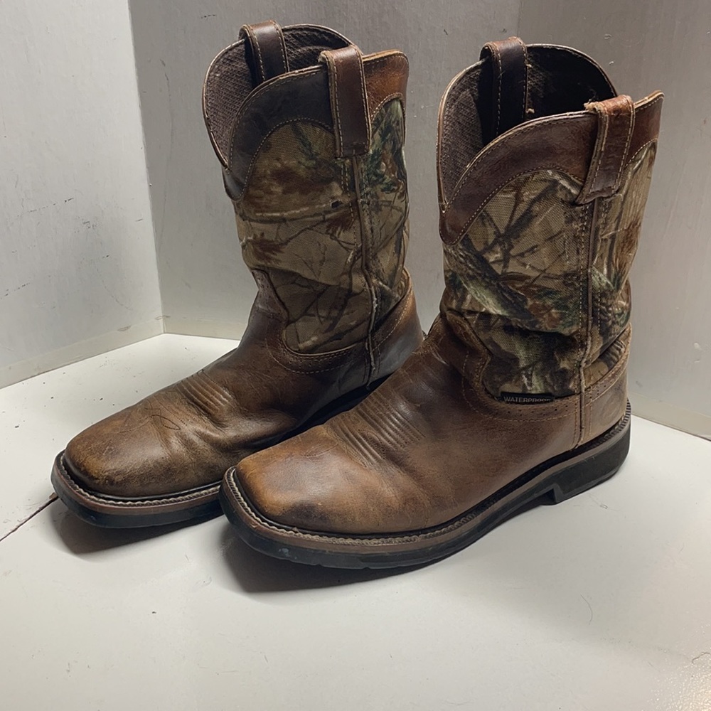 🍒 ORIGINAL JUSTIN CAMO WORK BOOTS